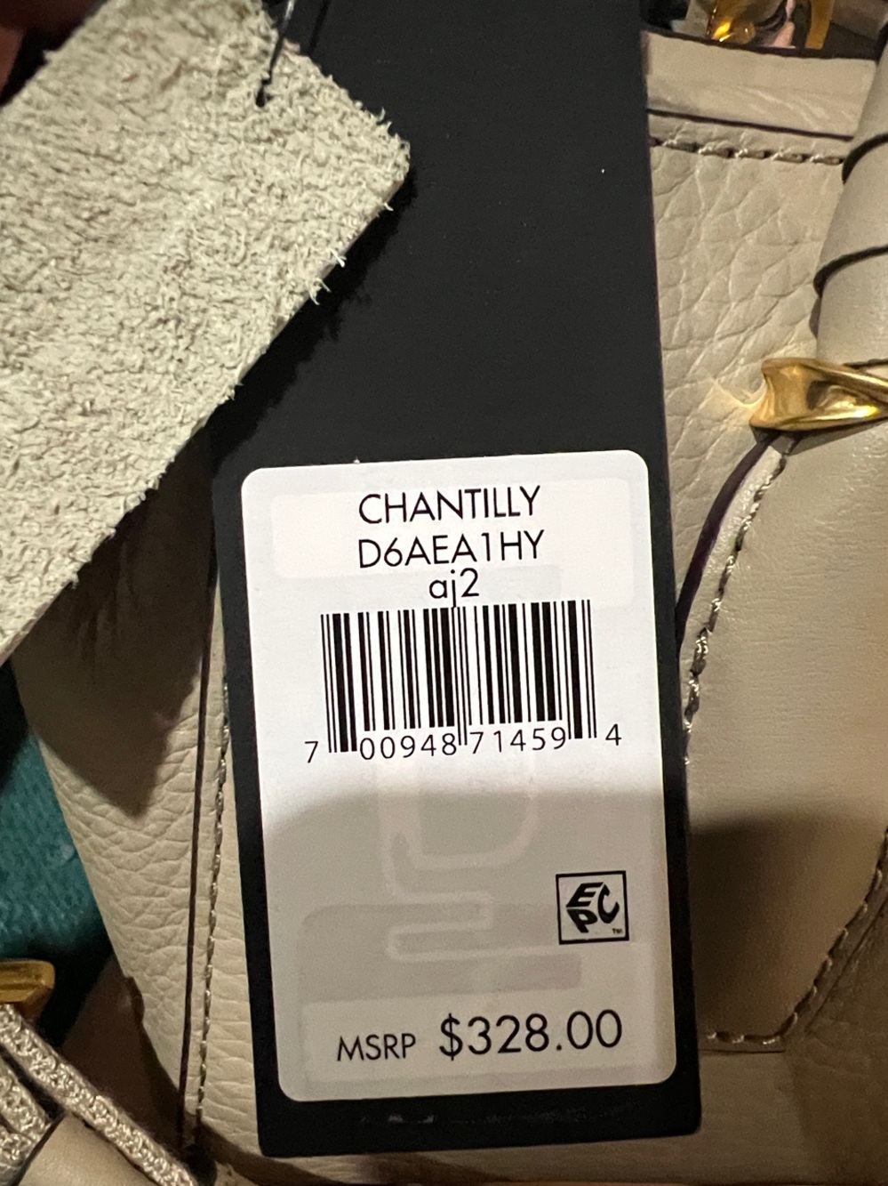 Donna Karan Chantilly Leather Mini Satchel Bag with Chain Charms - Picture 2 of 13